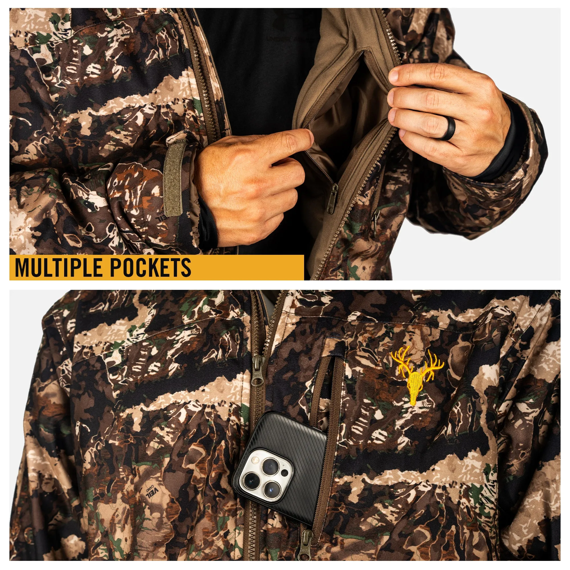 Men's Waterproof Insulated Camo Hunting Parka