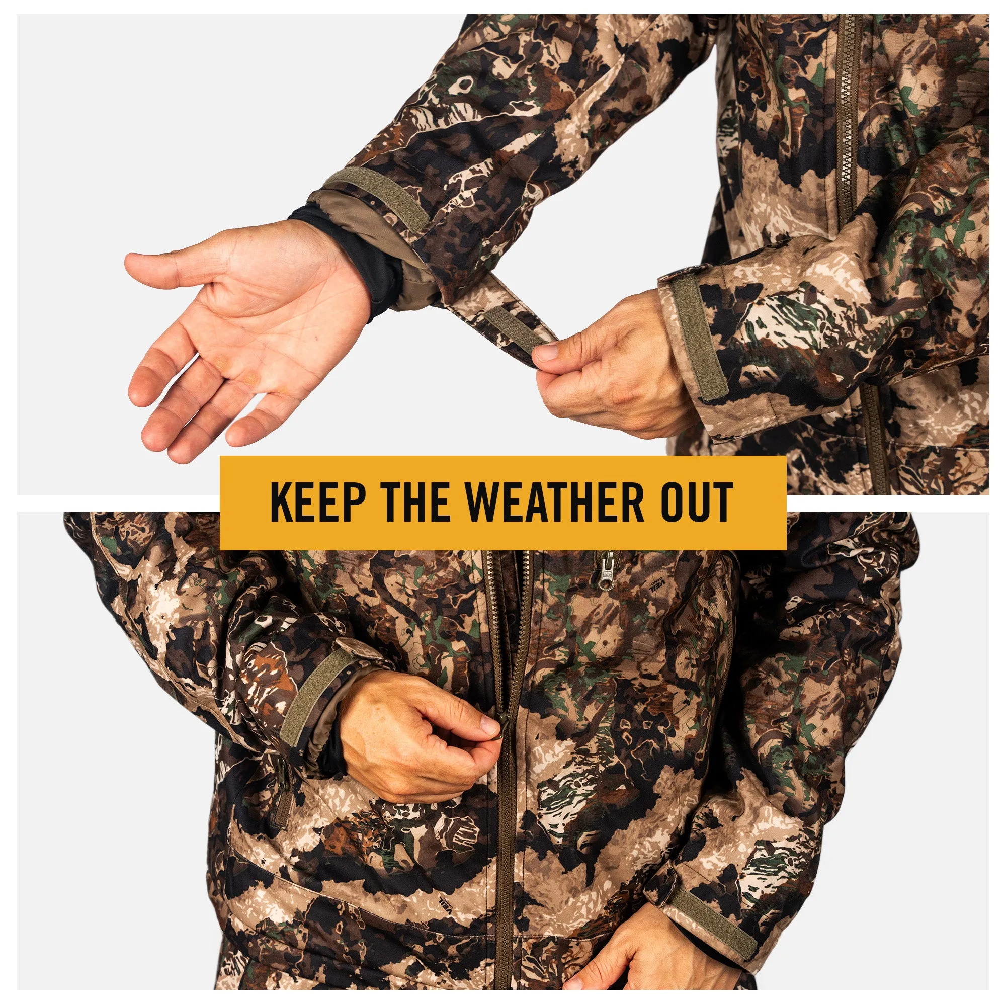 Men's Waterproof Insulated Camo Hunting Parka