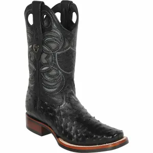 Men's Wild West Ostrich Skin Rodeo Toe Boot 28190305