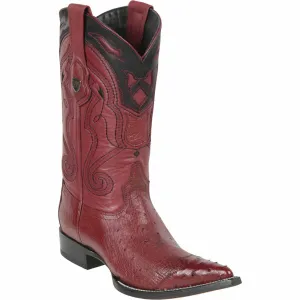 Men's Wild West Smooth Ostrich Skin 3X Toe Boot 2950406