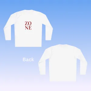 Men's Zone Red Long Sleeve Moisture-Wicking Tee