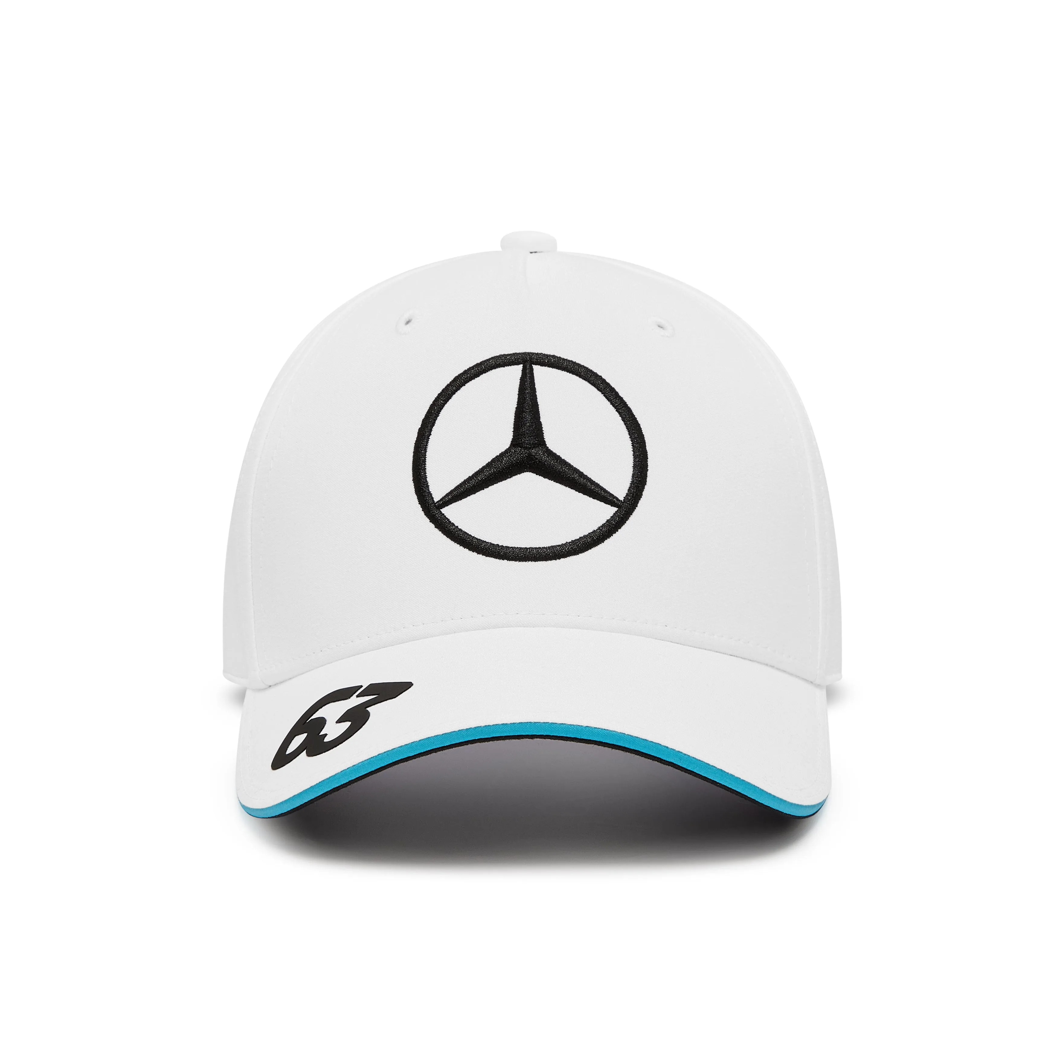 Mercedes AMG Petronas F1 2024 Kids George Russell Driver Hat - Youth Black/Blue/White