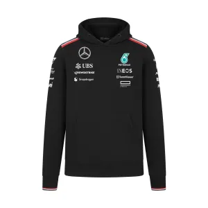 Mercedes AMG Petronas F1 2024 Men's Team Hoodie - Black