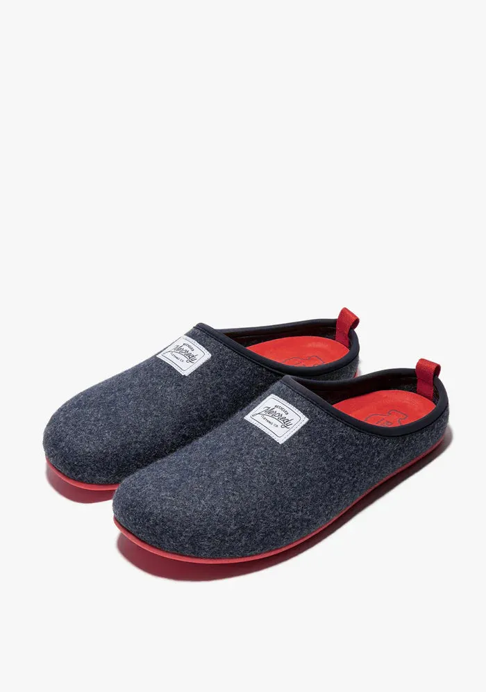 Mercredy Men's Slippers, Navy & Red