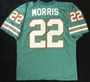 Mercury Morris Miami Dolphins Throwback Football Jersey