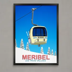 Meribel ski poster