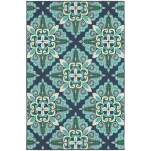 Meridian 2206B Blue/ Green Rug