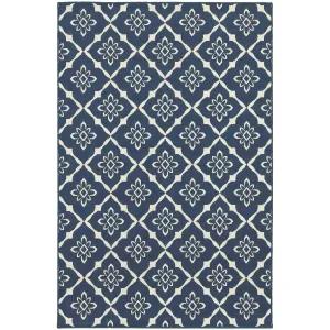 Meridian 5703B Navy/ Ivory Rug