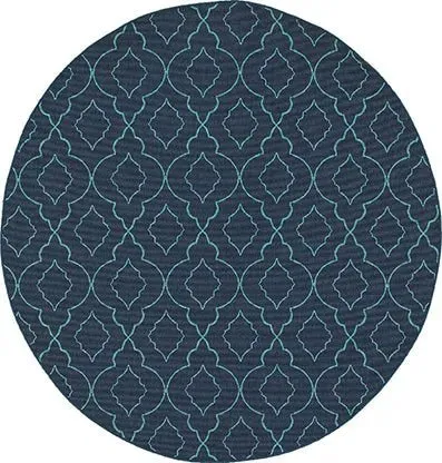 Meridian 7541B Navy/ Blue Rug