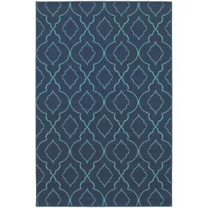 Meridian 7541B Navy/ Blue Rug