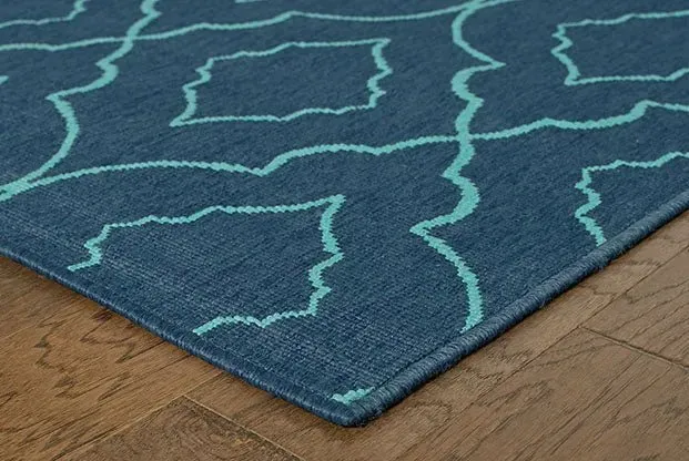 Meridian 7541B Navy/ Blue Rug