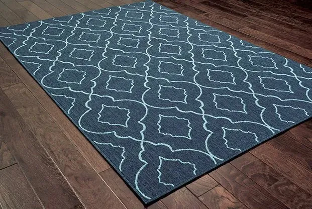 Meridian 7541B Navy/ Blue Rug