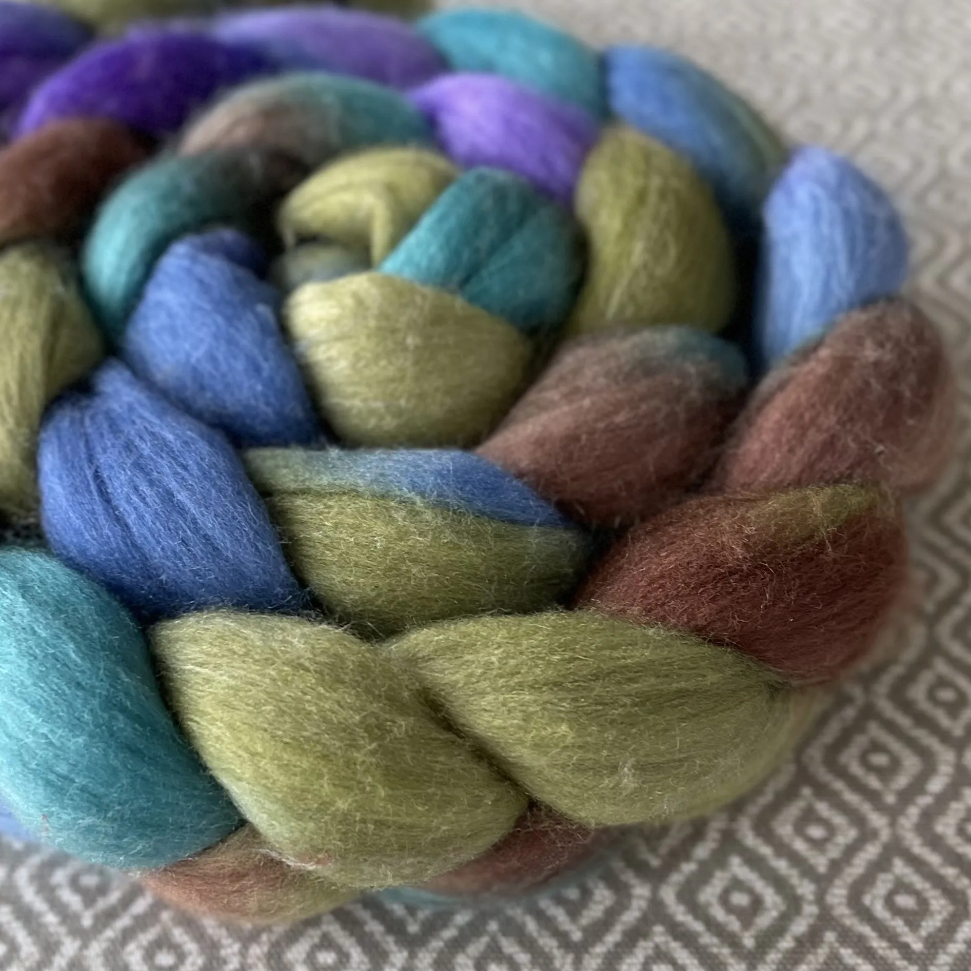 Merino Silk Cashmere Roving - Calypso