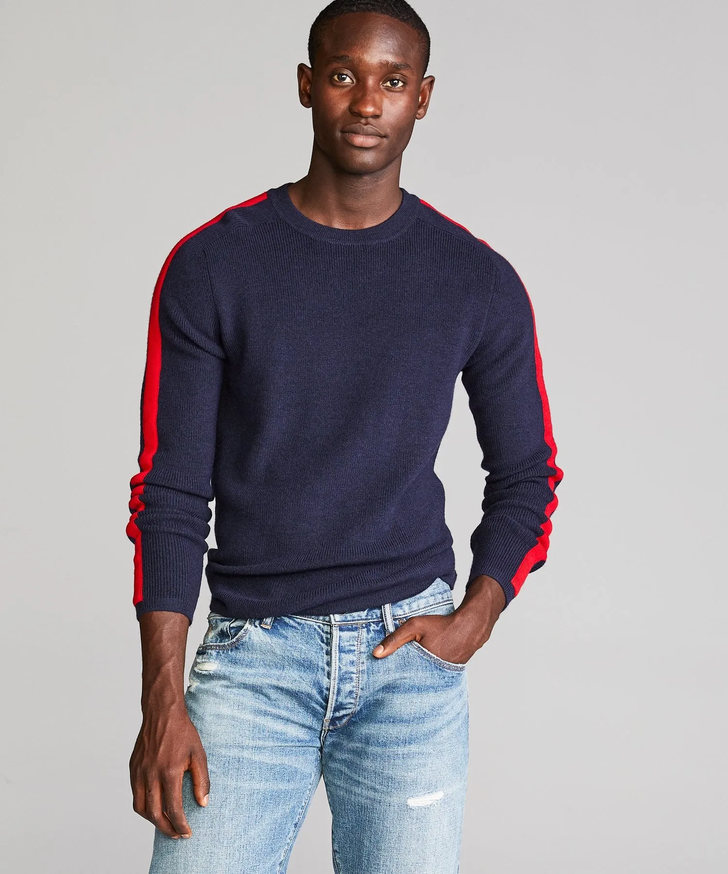 Merino Ski Sweater in Navy