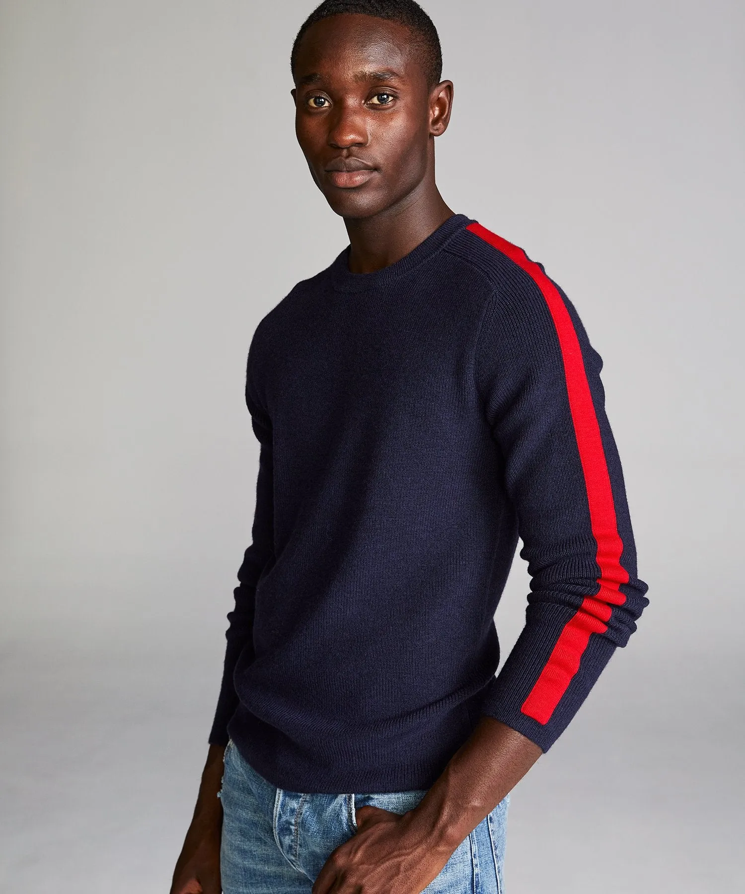 Merino Ski Sweater in Navy