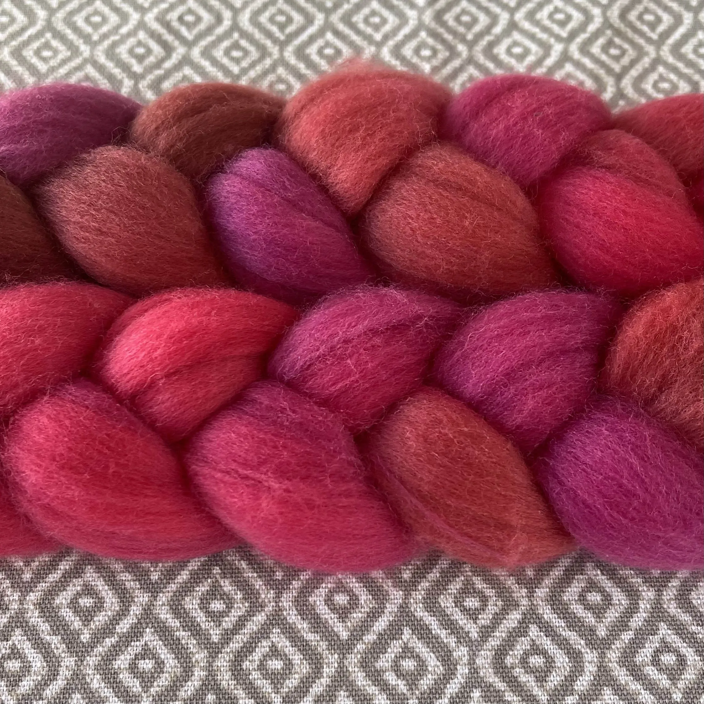 Merino Superfine Roving - Ruby