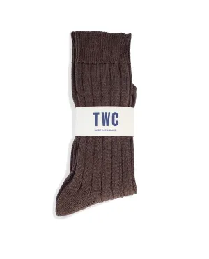 MERINO WOOL SOCKS - COCOA