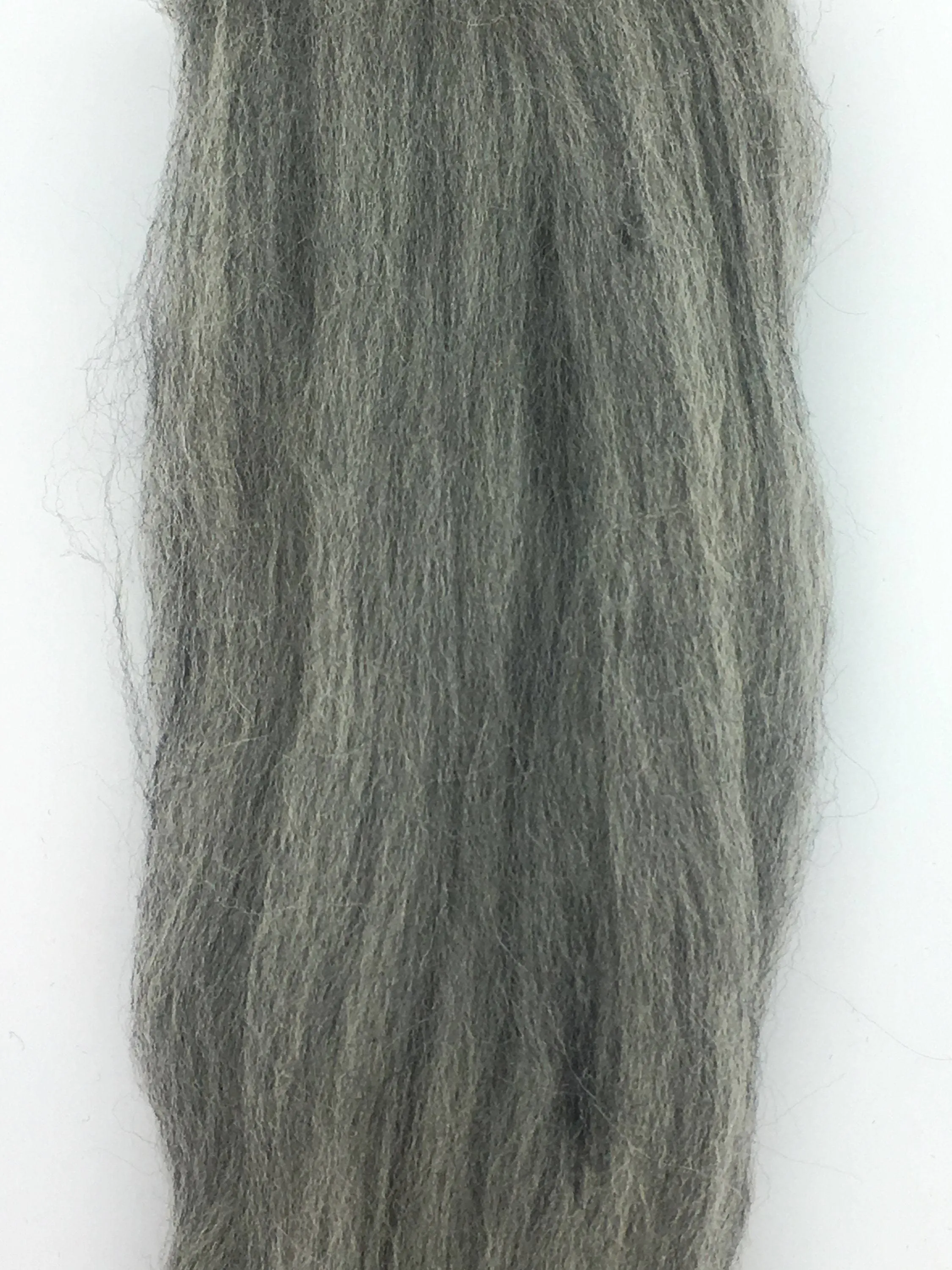 Merino Wool Top Roving Fiber Gray Blend