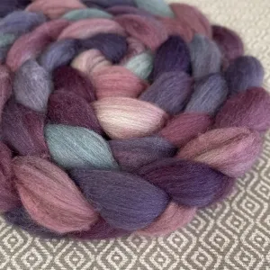 Merino Yak Silk Roving - Amethyst