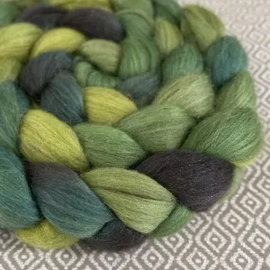 Merino Yak Silk Roving - Peridot