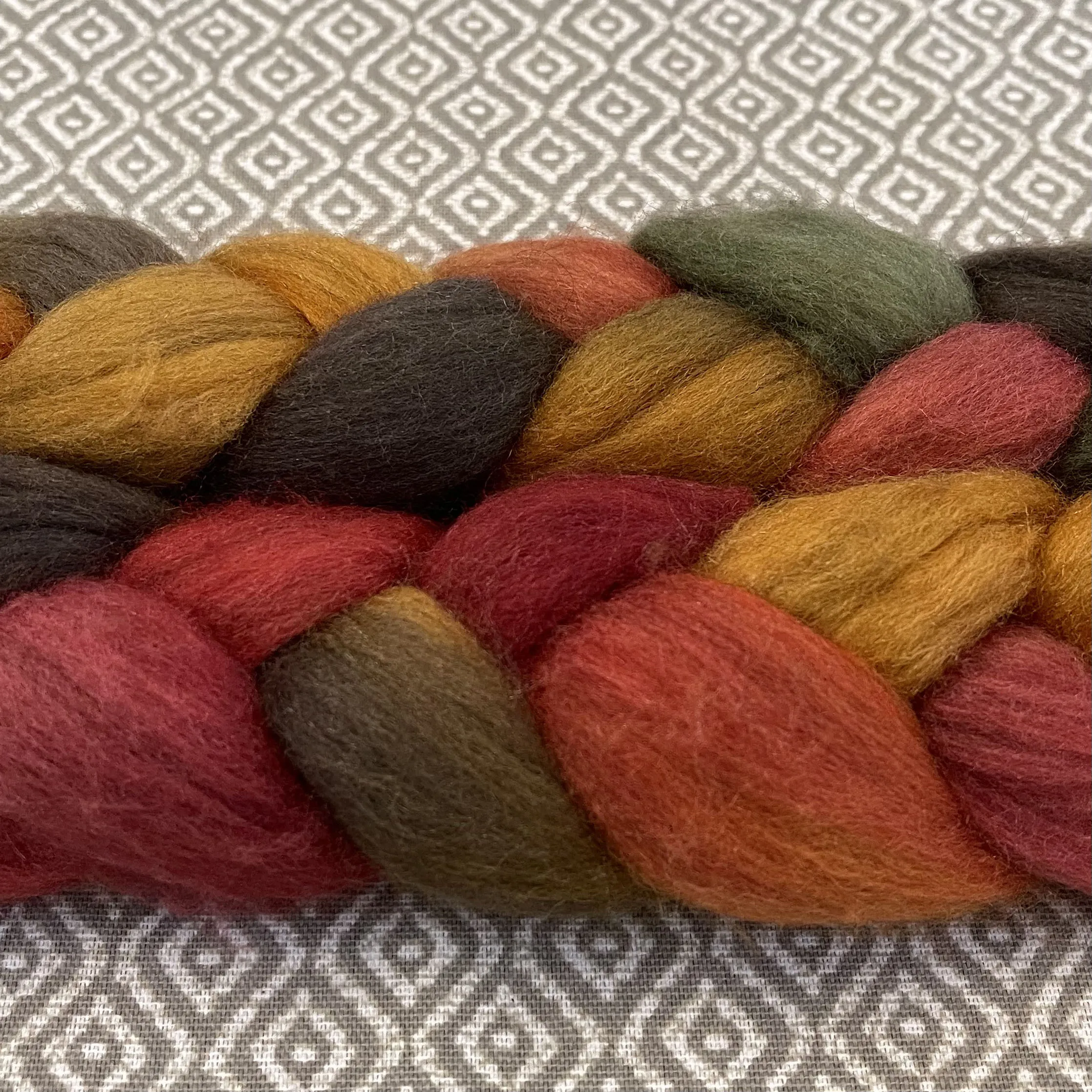 Merino Yak Silk Roving - Sunflower