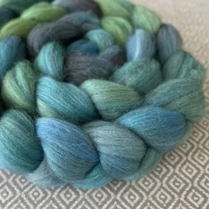 Merino Yak Silk Roving - Turquoise