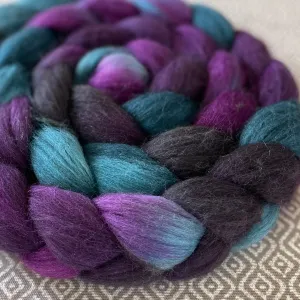 Merino Yak Silk Roving - Twilight