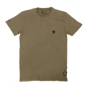 Merlin Walton Pocket Organic Cotton Tee T-Shirt - Khaki Brown