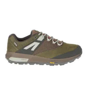 Merrell Zion Waterproof Low Hiking Shoe (Men) - Dark Olive