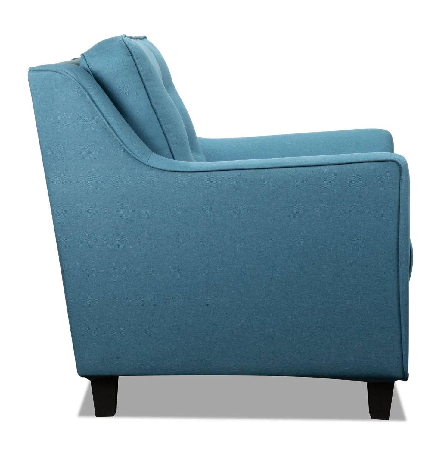 Merrigan Linen-Look Fabric Chair - Blue