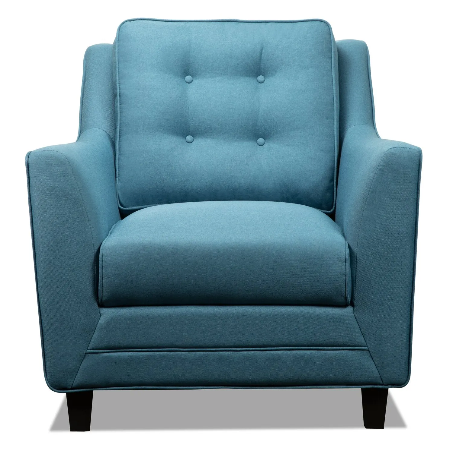 Merrigan Linen-Look Fabric Chair - Blue