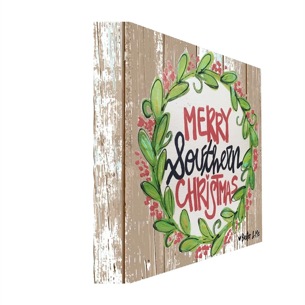 Merry Southern Christmas - Wrapped Canvas