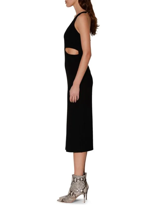 Merryn Walter Baker Black Bodycon Midi Dress