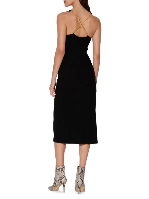 Merryn Walter Baker Black Bodycon Midi Dress