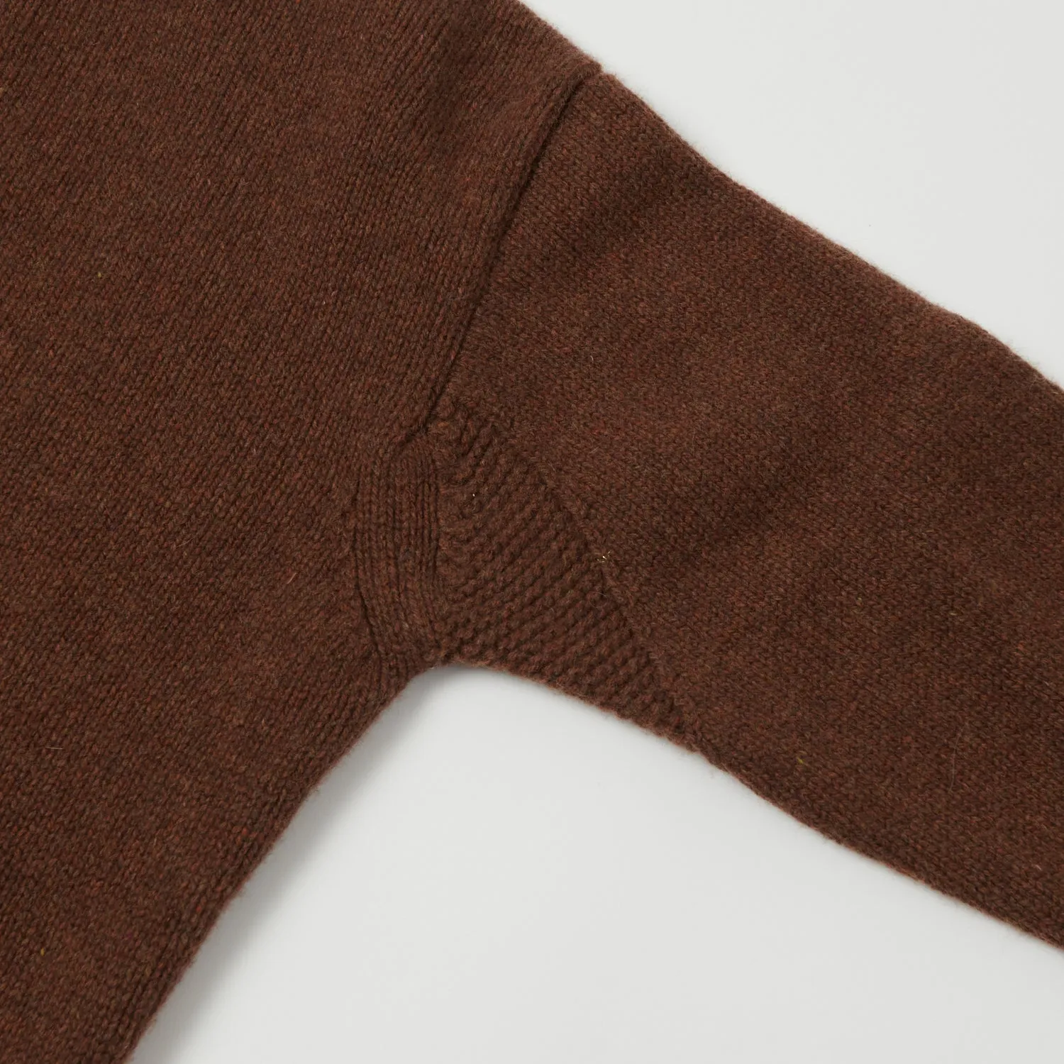 Merz b. Schwanen LOCC01 Knit Crew Neck Pullover - Chestnut