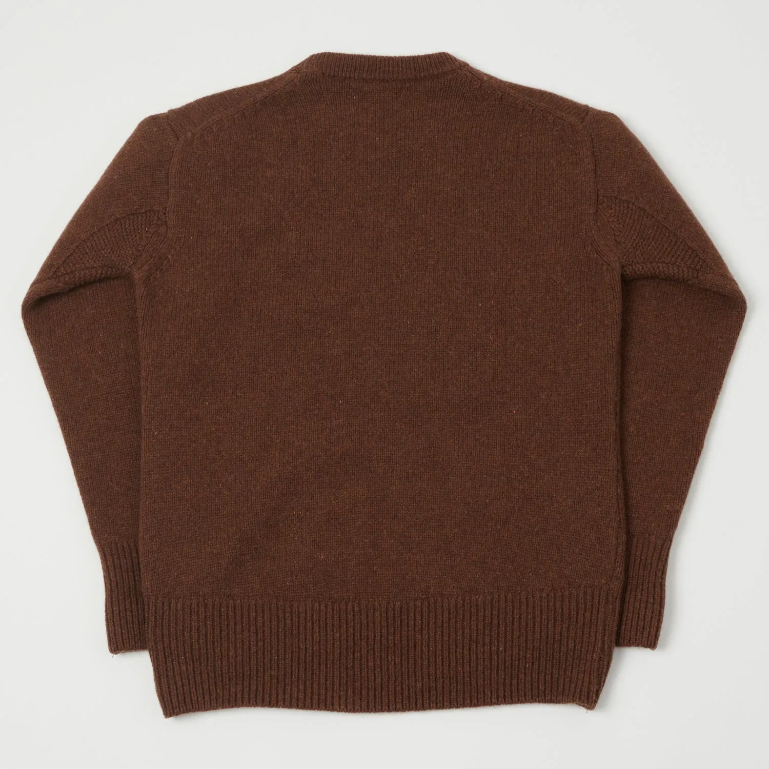 Merz b. Schwanen LOCC01 Knit Crew Neck Pullover - Chestnut