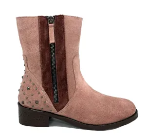 Mes Amie - Blush- brown ankle boot