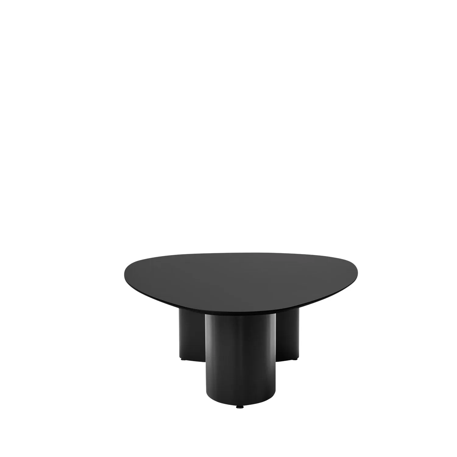 Mesa de Centro Orgânica Gaya Baixa 120 cm - Preto Fosco