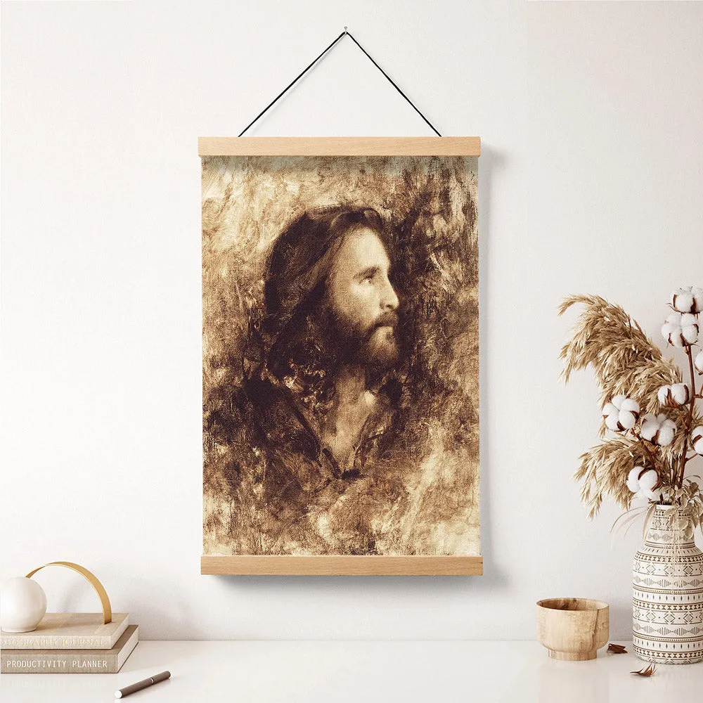 Messiah Hanging Canvas Wall Art - Jesus Picture - Jesus Portrait Canvas - Religious Canvas