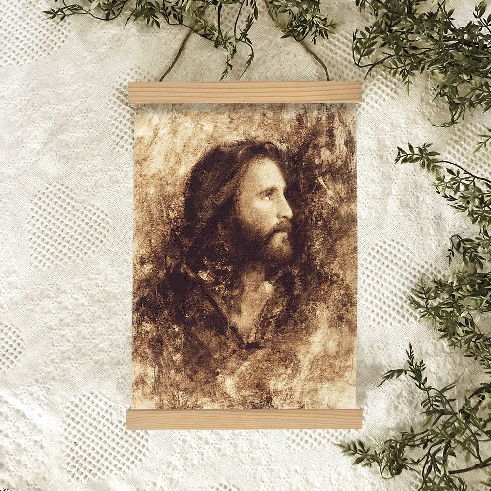 Messiah Hanging Canvas Wall Art - Jesus Picture - Jesus Portrait Canvas - Religious Canvas