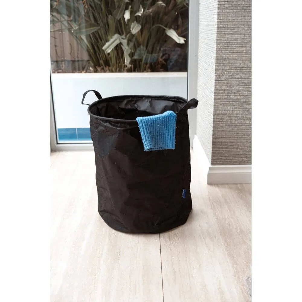 Messina 70L Linen Laundry Hamper Charcoal