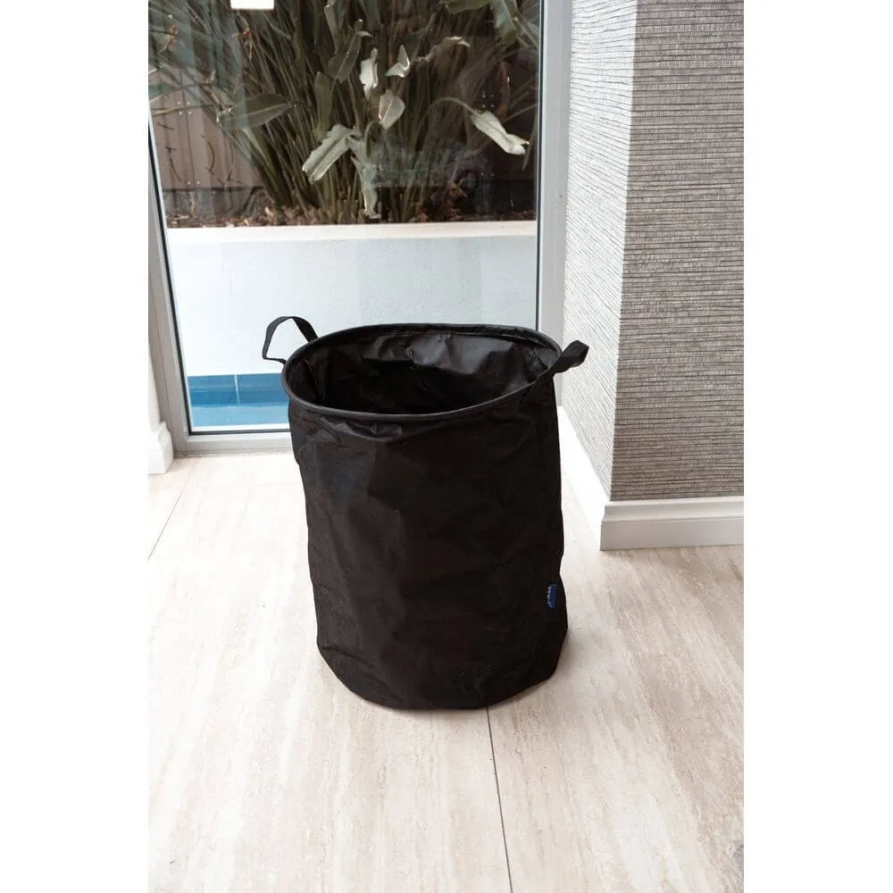 Messina 70L Linen Laundry Hamper Charcoal