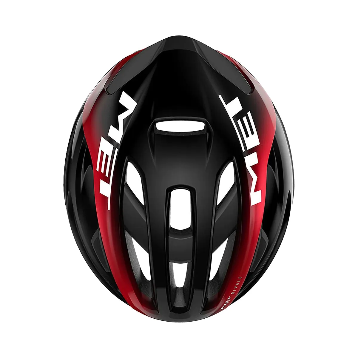 MET Rivale MIPS Cycling Helmet - Black/Red Glossy