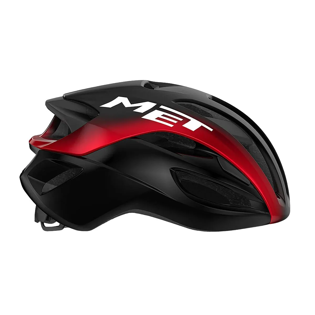 MET Rivale MIPS Cycling Helmet - Black/Red Glossy