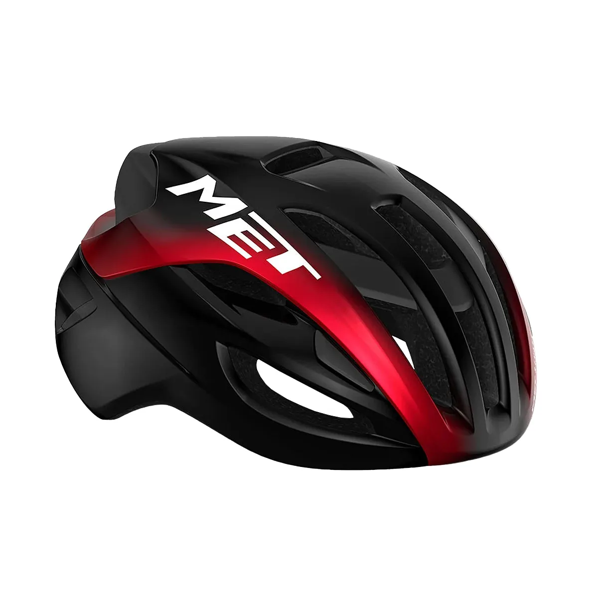 MET Rivale MIPS Cycling Helmet - Black/Red Glossy