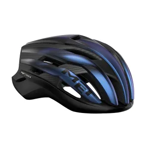 MET Trenta 3K Carbon MIPS Cycling Helmet - Blue Iridiscent