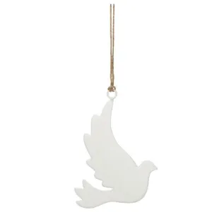 Metal Flying Dove Ornament