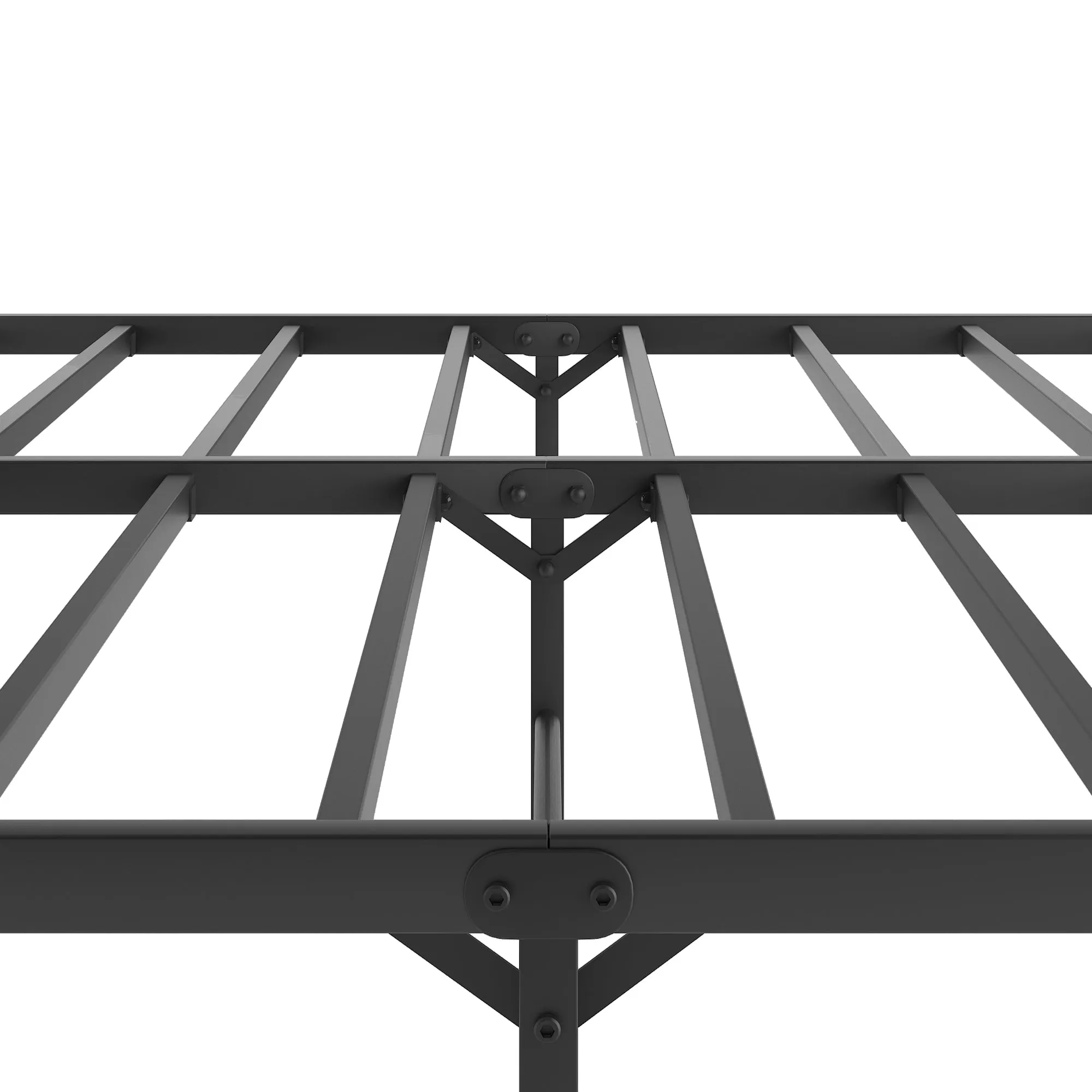 Metal Platform Bed frame ,Sturdy Metal Frame, No Box Spring Needed(Queen)