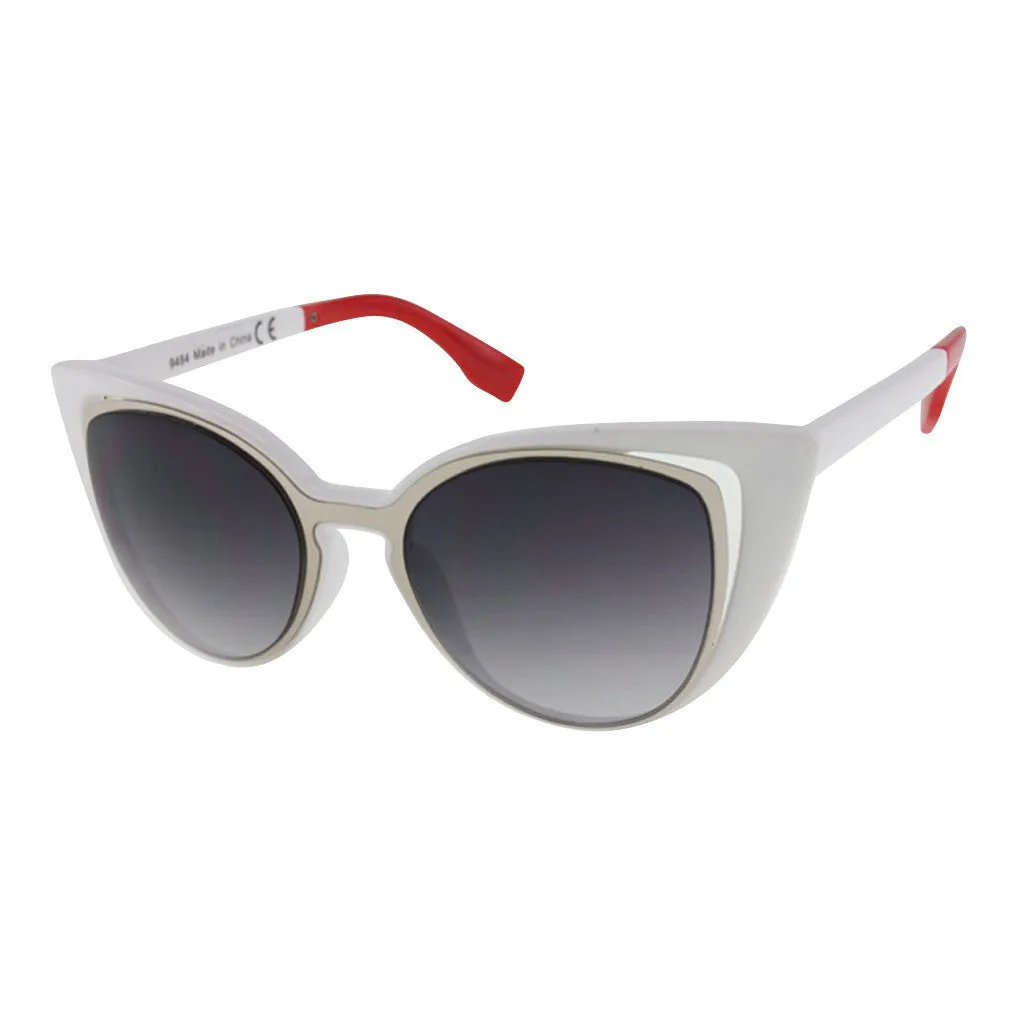 Metal Rim Cateye Sunglasses