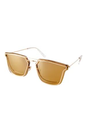 Metal Square Colored Lense Sunglasses